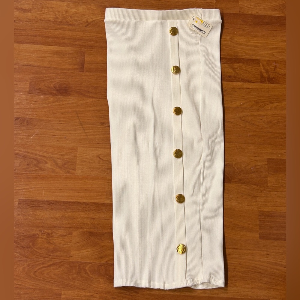 White Midi Skirt